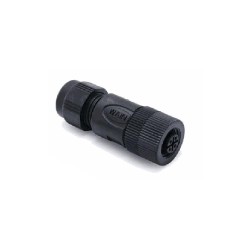 Connecteur femelle M12P, 8 pol., codage A IP67, 2A, non-blindé